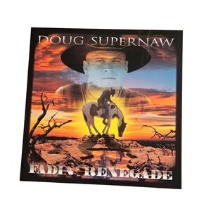 Doug Supernaw Fadin' Renegade 12x12 Double Sided Flat Promo Poster 1990s Country